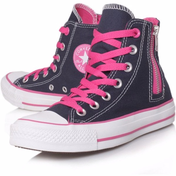 hi top zip sneakers